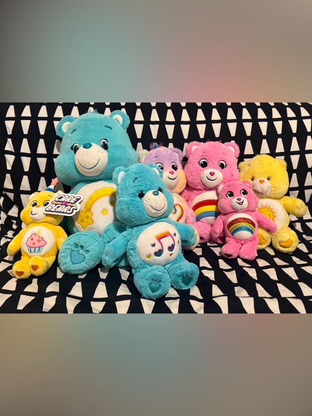 Care Bears Multi-Color Plush Collection 7pcs